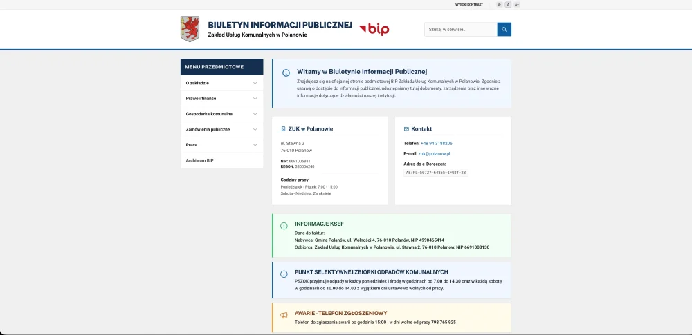 Miniaturka dla zuk.polanow.pl